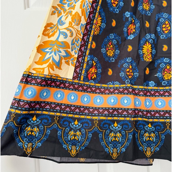 Farm Rio Puff-Sleeve V-Neck Maxi Dress, Size XS - Picture 8 of 13